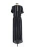 As U Wish 100% Polyester Stripes Black Jumpsuit Size L - photo 2