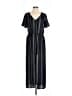 As U Wish 100% Polyester Stripes Black Jumpsuit Size L - photo 1