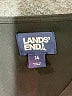 Lands' End 100% Polyester Black Bodysuit Size 14 - photo 3
