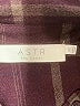 ASTR The Label Plaid Burgundy Long Sleeve Blouse Size XS - photo 7