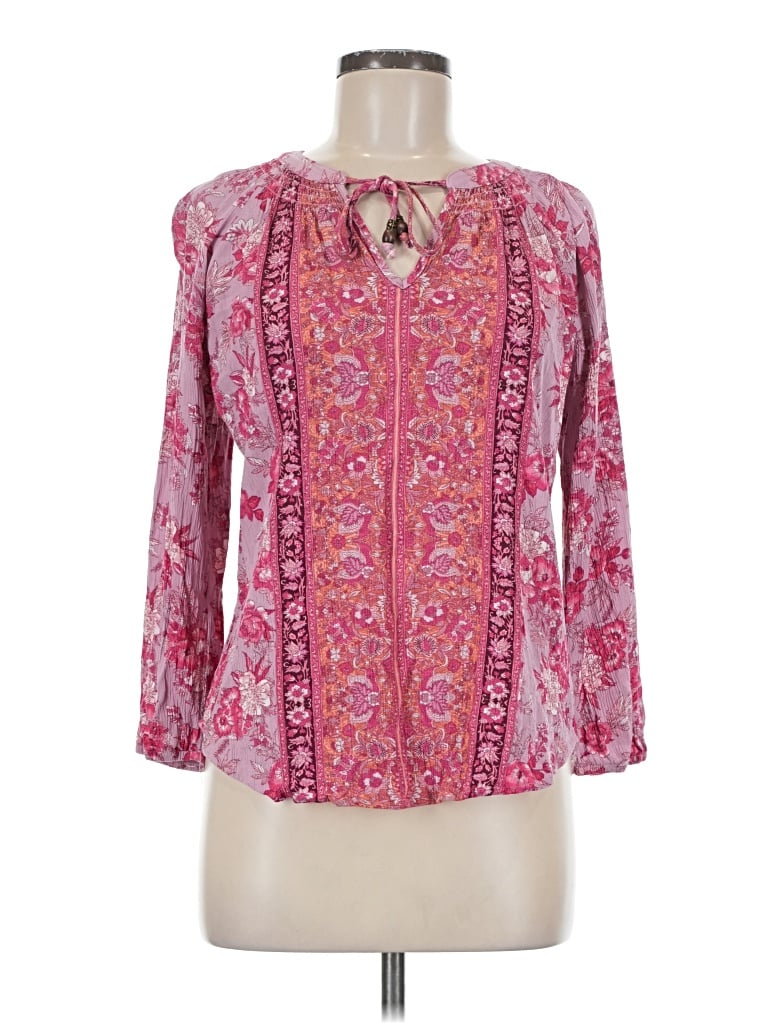 Pre-owned Mason & Belle 3/4 Sleeve Blouse In Pink