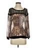 West Kei 100% Rayon Black Long Sleeve Blouse Size S - photo 1