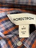 Nordstrom 100% Cotton Plaid Brown Long Sleeve Button-Down Shirt Size 10 - photo 3