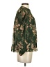 Current Air 100% Polyester Floral Green Short Sleeve Blouse Size XS - photo 4