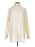 Unbranded 100% Polyester Color Block Ivory Long Sleeve Blouse Size L - photo 1