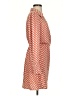 H&M 100% Polyester Print Orange Casual Dress Size S - photo 4