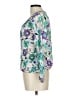 Taj 100% Silk Purple 3/4 Sleeve Silk Top Size L - photo 5