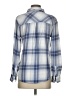 Rails 100% Rayon Plaid Blue Long Sleeve Button-Down Shirt Size S - photo 2