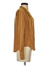 Banana Republic 100% Polyester Brown Long Sleeve Blouse Size XS - photo 4