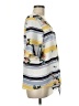 Westport Yellow White Short Sleeve Blouse Size M - photo 4