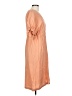 Assorted Brands Solid Orange Casual Dress Size L - photo 4
