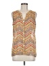Fig and Flower 100% Polyester Yellow Sleeveless Blouse Size M - photo 1