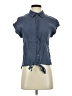 Vixbe Blue Short Sleeve Blouse Size S - photo 1