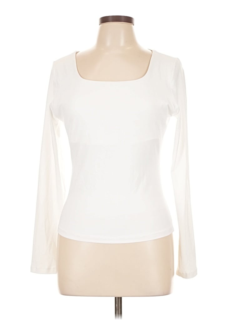 Pre-owned Trendy Queen Long Sleeve T-shirt In White