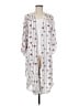 Kaari Blue 100% Polyester White Kimono Size M - photo 1