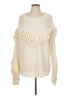 FRAME Ivory Pullover Sweater Size L - photo 1