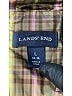 Lands' End 100% Polyester Plaid Brown Jacket Size 14 - 16 - photo 6