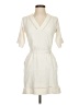 Ann Taylor 100% Polyester Solid Ivory Casual Dress Size XXS - photo 1