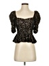 Amanda Uprichard Black Short Sleeve Top Size P (petite) - photo 1