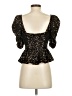 Amanda Uprichard Black Short Sleeve Top Size P (petite) - photo 2