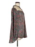 Unbranded 100% Polyester Paisley Red Green Long Sleeve Blouse Size M - photo 4