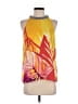 Jennifer Lopez 100% Polyester Orange Sleeveless Blouse Size S - photo 1