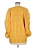 Calvin Klein 100% Polyester Yellow Long Sleeve Blouse Size M - photo 2