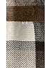 Unbranded Checkered-gingham Chevron-herringbone Tweed Brown Poncho Size XL - photo 7