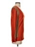 QMack 100% Acrylic Color Block Orange Pullover Sweater Size S - photo 4
