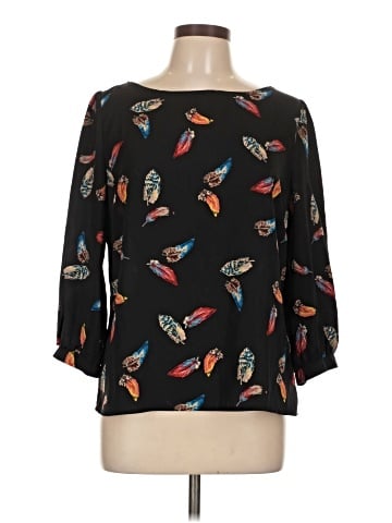 Pink Owl 3/4 Sleeve Blouse (view 1)