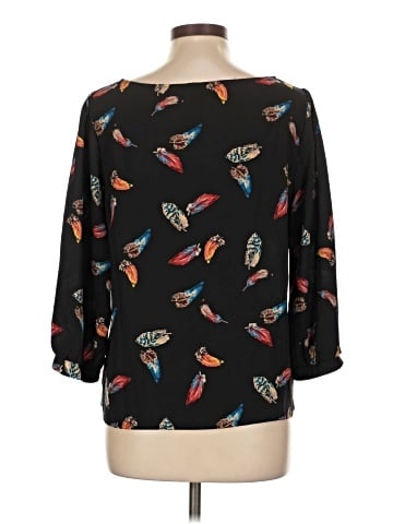 Pink Owl 3/4 Sleeve Blouse (view 2)