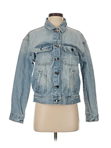 Something Navy Denim Jacket (view 1)