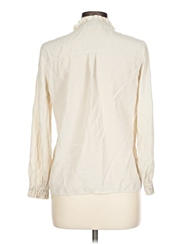 The Fold Long Sleeve Silk Top (view 2)