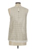 Ann Taylor 100% Polyester Ivory Sleeveless Blouse Size M - photo 2
