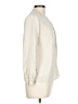 The Fold 100% Silk Ivory Tan Long Sleeve Silk Top Size 10 - photo 4