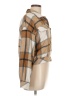 Unbranded 100% Polyester Plaid Brown Long Sleeve Blouse Size L - photo 4