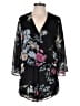 Olivaceous 100% Polyester Floral Black Romper Size M - photo 1