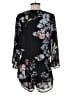 Olivaceous 100% Polyester Floral Black Romper Size M - photo 2