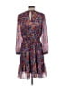 J.Crew 100% Polyester Print Blue Casual Dress Size S - photo 2