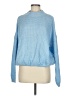 Simplee 100% Acrylic Solid Blue Pullover Sweater One size - photo 1
