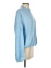 Simplee 100% Acrylic Solid Blue Pullover Sweater One size - photo 4