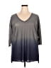 Unbranded Gray 3/4 Sleeve Top Size 2X (estimated) - photo 1