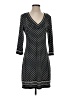 Max Studio Polka Dots Black Casual Dress Size S - photo 1