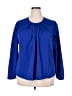 Unbranded 100% Polyester Blue Long Sleeve Blouse Size XXL - photo 1