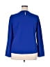 Unbranded 100% Polyester Blue Long Sleeve Blouse Size XXL - photo 2