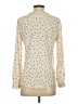 Ann Taylor 100% Polyester Polka Dots Ivory Long Sleeve Blouse Size XS - photo 2
