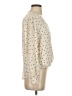 Ann Taylor 100% Polyester Polka Dots Ivory Long Sleeve Blouse Size XS - photo 4