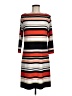 Apt. 9 Stripes Orange Casual Dress Size M - photo 1