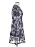 Shein 100% Polyester Floral Blue Casual Dress Size 4 - photo 4