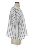 J.Jill Stripes White Short Sleeve Blouse Size XS - photo 4